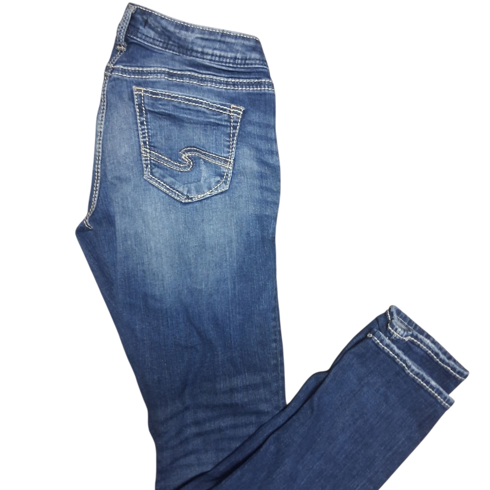 Silver Jeans Women's Dark Blue Skinny Jeans